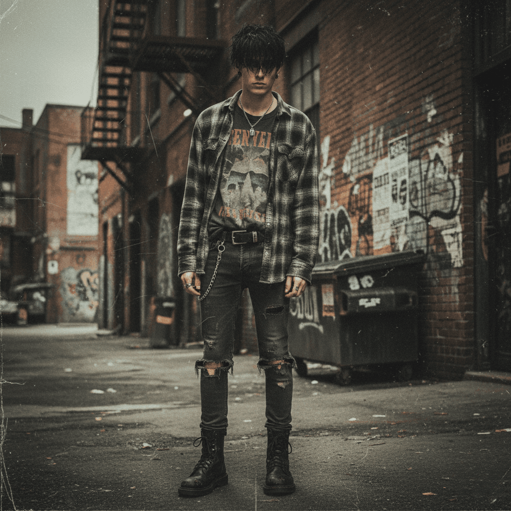 AI Grunge 90s Style Portrait - Retro AI Photo Editor