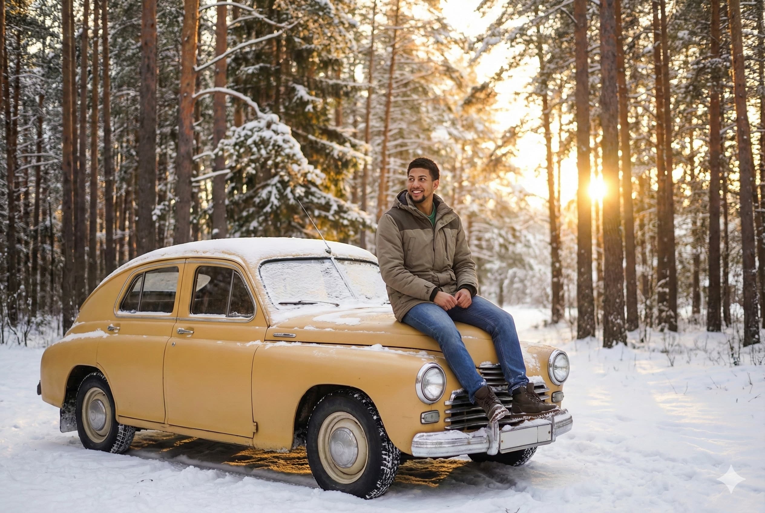 AI Winter Portrait Photography - Professional AI Image Generation